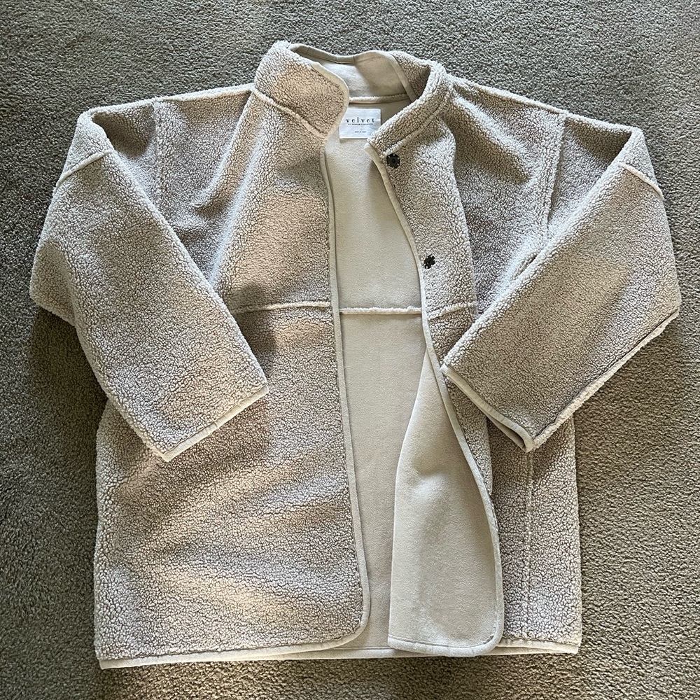 Velvet by Graham & Spencer Faux Sherpa/Suede Reversible Jacket